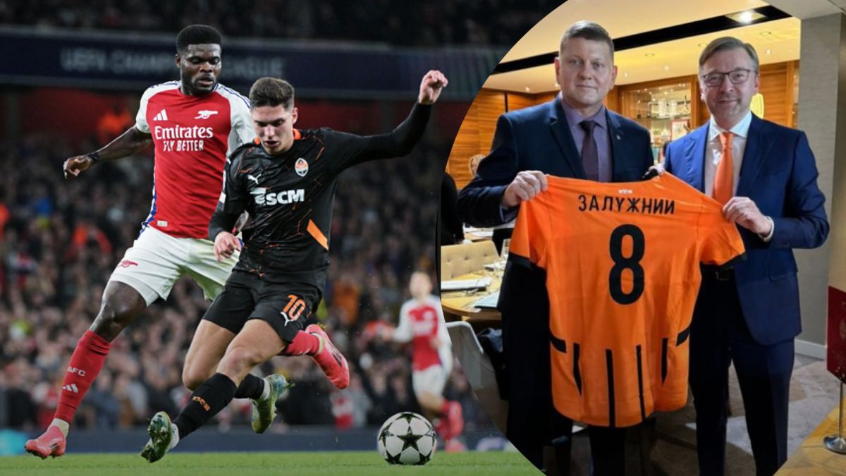 Валерій Залужний отримав іменну футболку від Шахтаря перед матчем із Арсеналом Валерій Залужний отримав іменну футболку від Шахтаря перед матчем із Арсеналом