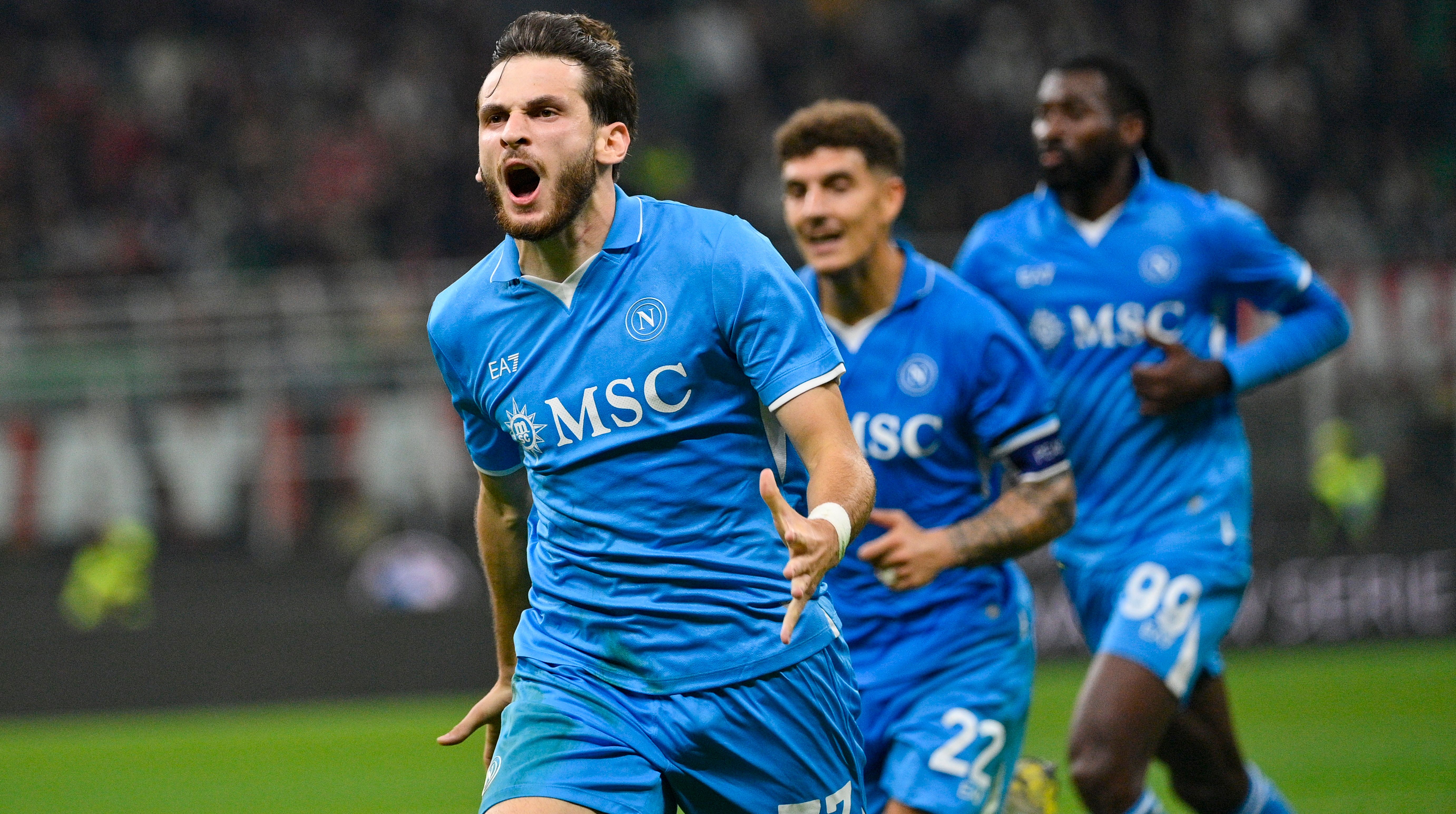 Хвича Кварацхелия забил Милану Хвича Кварацхелия забил Милану