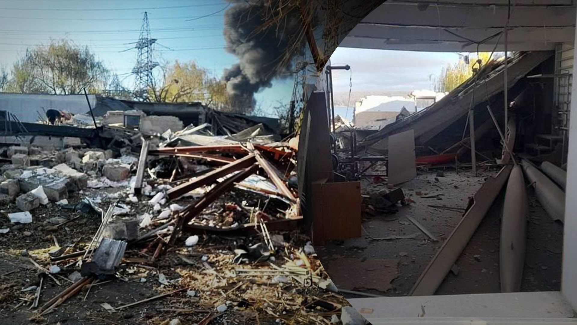 Последствия массированного обстрела Последствия массированного обстрела