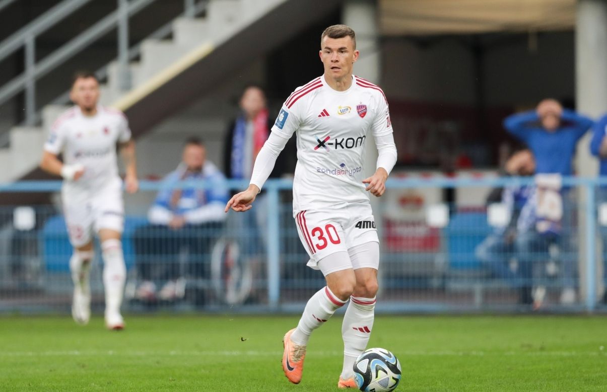 Владислав Кочергін забив гол за Ракув у матчі проти Мотора в Екстраклясі Владислав Кочергін забив гол за Ракув у матчі проти Мотора в Екстраклясі