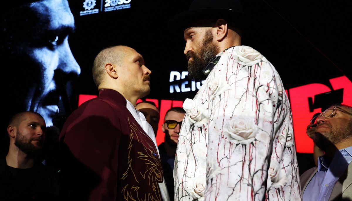 Усик Ф'юрі 2 - дуель поглядів боксерів перед реваншем, відео, 19 грудня 2024 Усик Ф'юрі 2 - дуель поглядів боксерів перед реваншем, відео, 19 грудня 2024