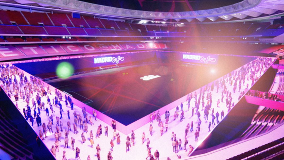 Атлетіко відкрив на своєму стадіоні ковзанку - що відомо Атлетіко відкрив на своєму стадіоні ковзанку - що відомо