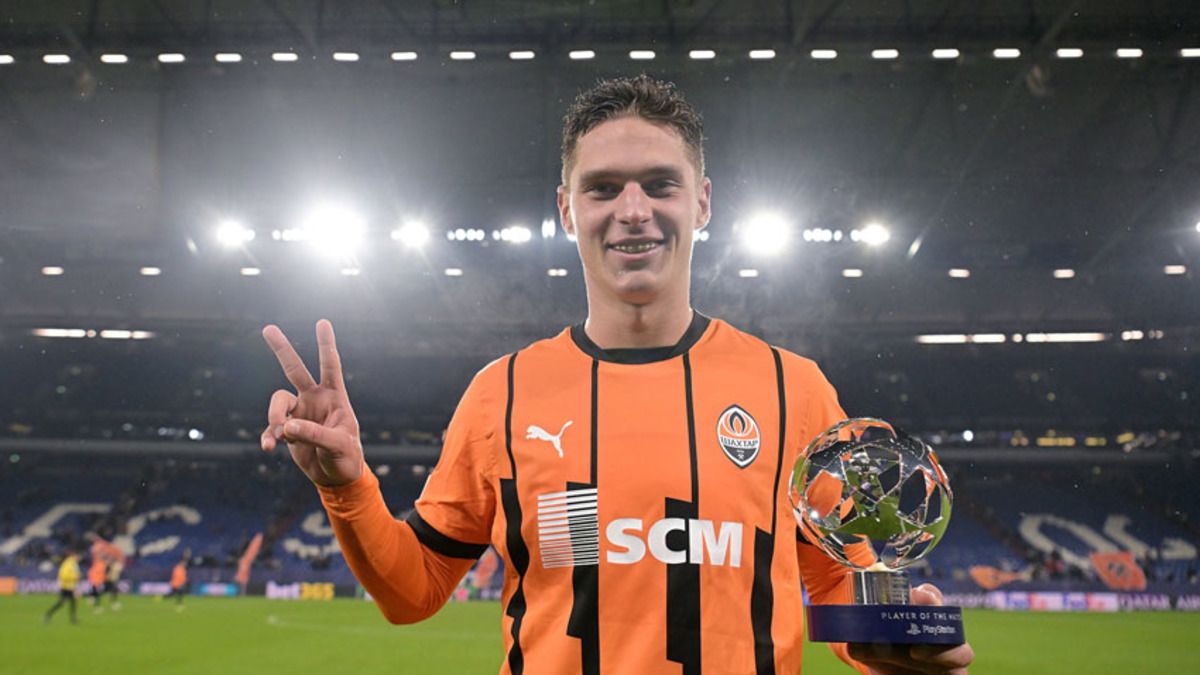 Георгій Судаков став найкращим гравцем матчу за версією УЄФА Георгій Судаков став найкращим гравцем матчу за версією УЄФА