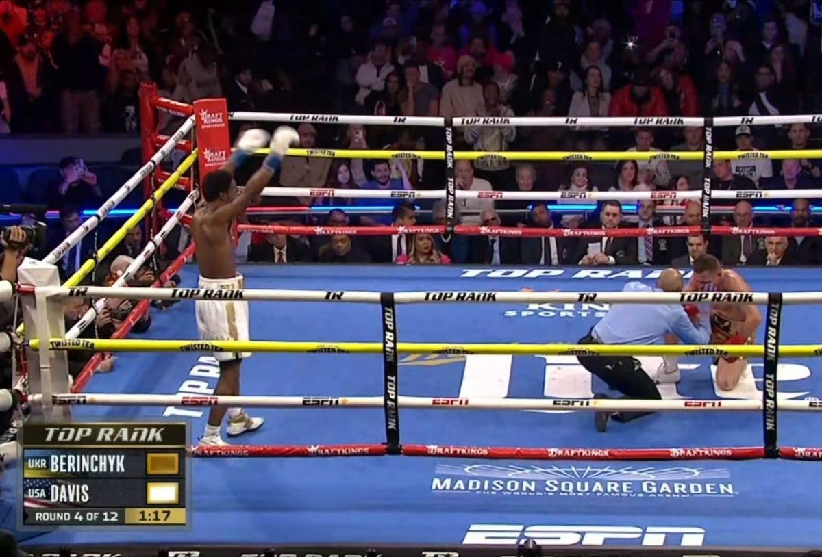 Результат бою Берінчик – Девіс Результат бою Берінчик – Девіс