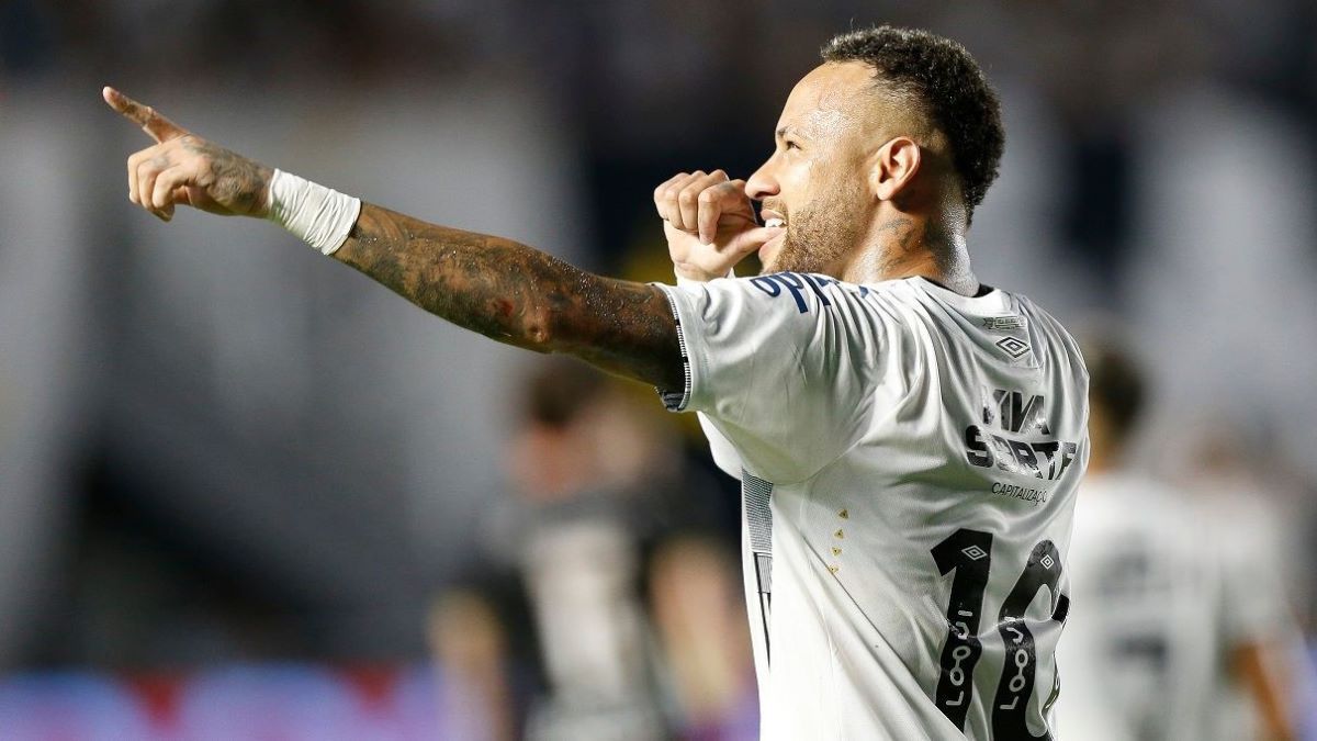 Неймар впервые забил за Сантос после возвращения Неймар впервые забил за Сантос после возвращения