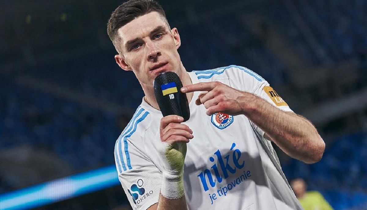 Даниил Игнатенко забил гол за Слован Братислава Даниил Игнатенко забил гол за Слован Братислава