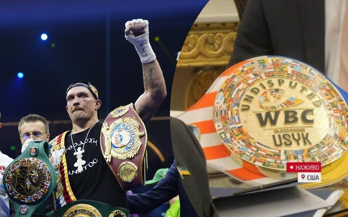 Володимир Зеленський забув у Білому домі пояс Олександра Усика Володимир Зеленський забув у Білому домі пояс Олександра Усика