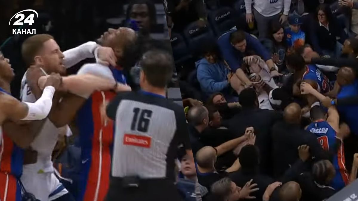 Бійка в матчі Міннесота – Детройт Бійка в матчі Міннесота – Детройт