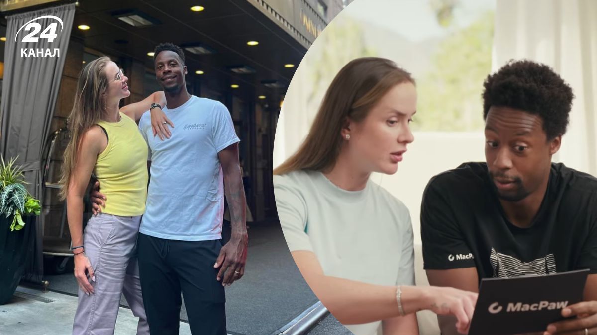 Свитолина учит Монфиса украинскому языку Свитолина учит Монфиса украинскому языку