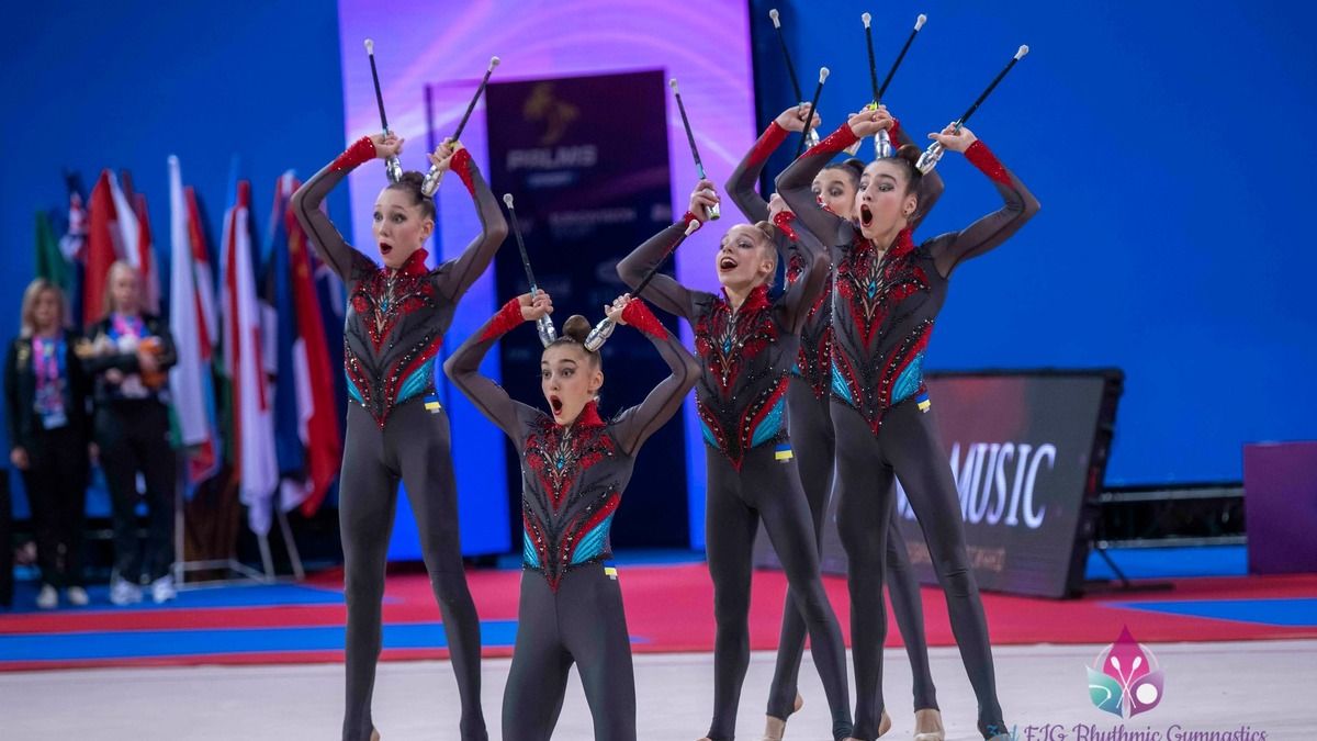 України завоювала золото на юніорському ЧС-2025 з художньої гімнастики - відео України завоювала золото на юніорському ЧС-2025 з художньої гімнастики - відео
