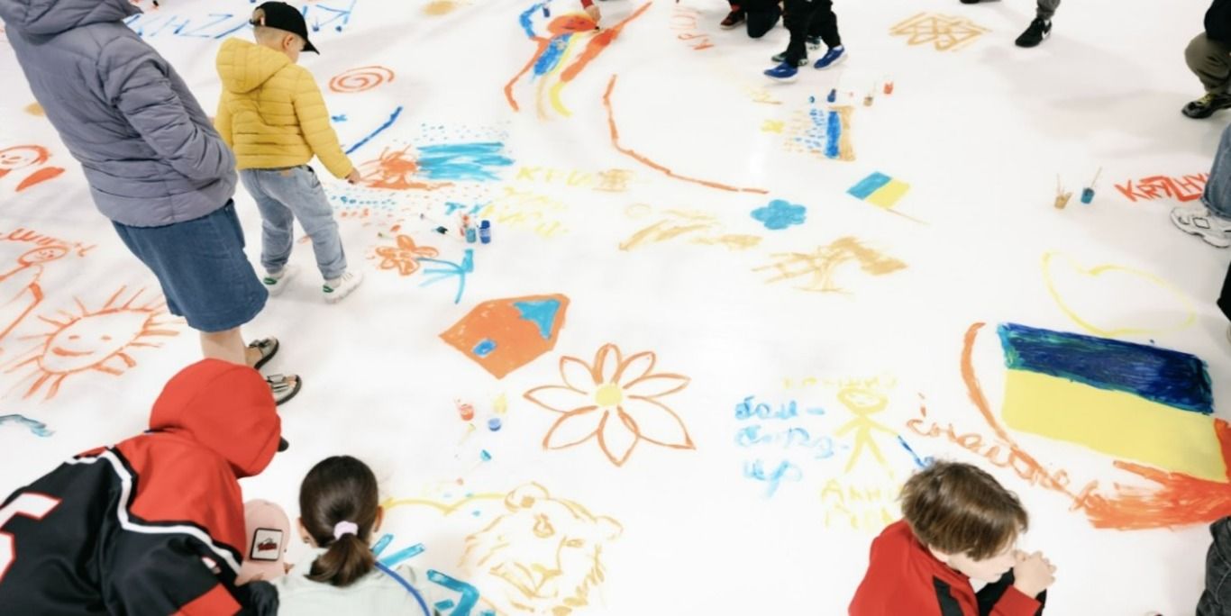 Акция Paint the Ice в Киеве Акция Paint the Ice в Киеве