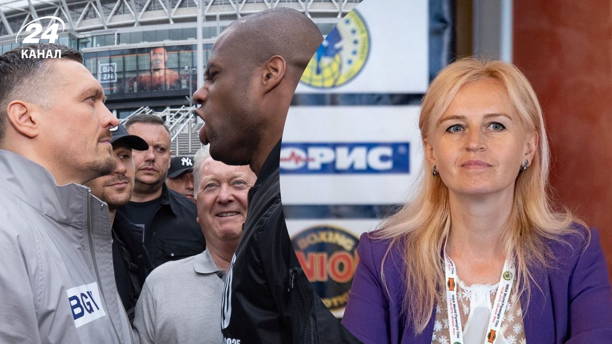 Усик Дюбуа - Шатерникова объяснила крики британца во время дуэли взглядов Усик Дюбуа - Шатерникова объяснила крики британца во время дуэли взглядов