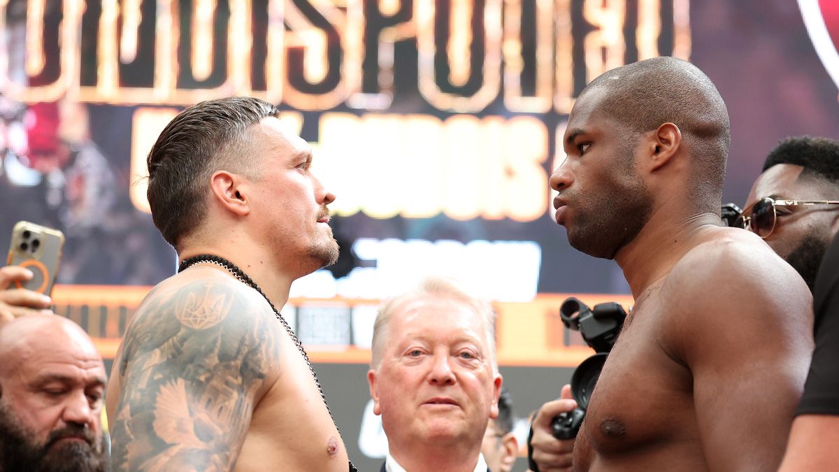 Фінальна битва поглядів Усика і Дюбуа Фінальна битва поглядів Усика і Дюбуа