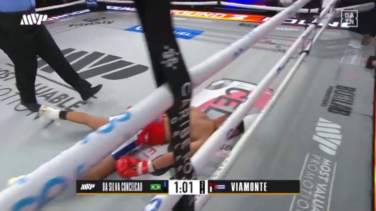 Видео, как Консейсао нокаутировал Виамонте на боксерском ивенте в США Видео, как Консейсао нокаутировал Виамонте на боксерском ивенте в США