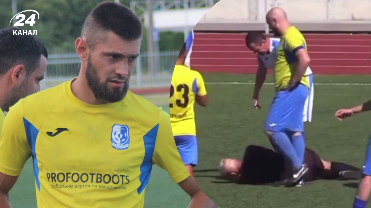 Гравець Шевченкового вдарив арбітра по обличчю Гравець Шевченкового вдарив арбітра по обличчю