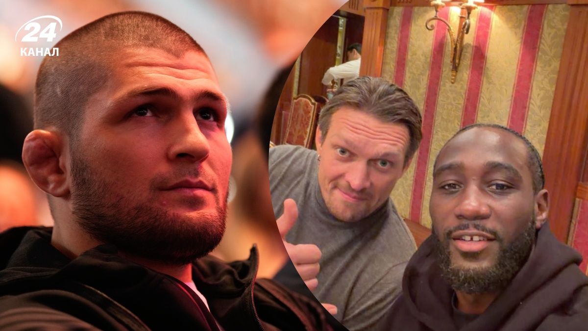 Усик згадав про росіянина Хабіба Нурмагомедова під час зустрічі з Кроуфордом