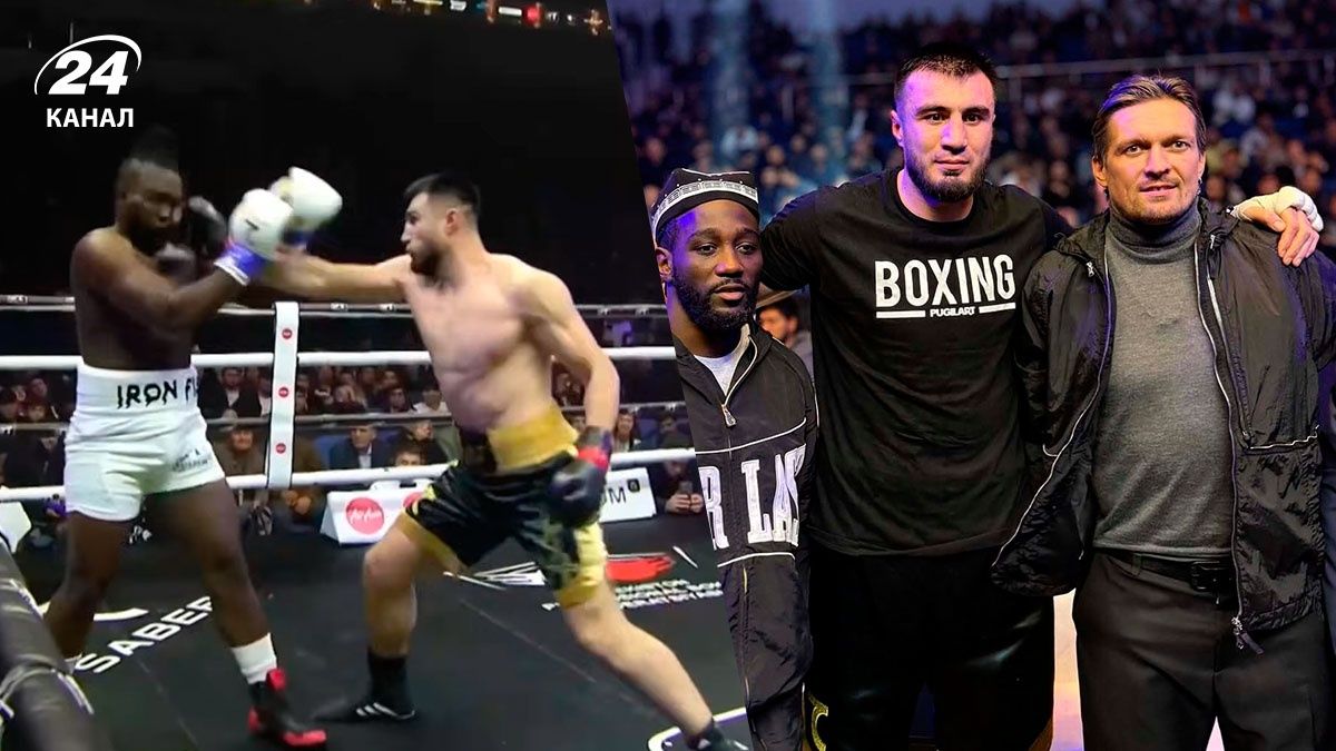 Усик посетил бой Джалолов - Адебайо в Ташкенте - результат, видео нокаута