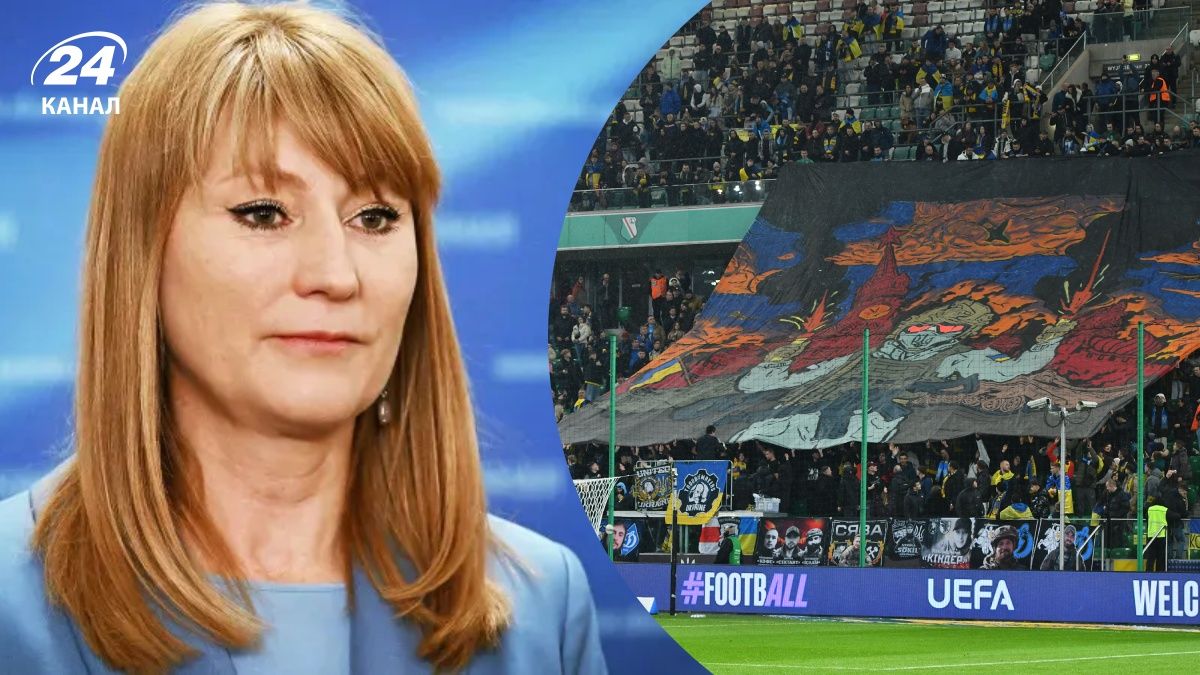 В России отреагировали на баннер горящего Кремля на матче Украина – Исландия В России отреагировали на баннер горящего Кремля на матче Украина – Исландия