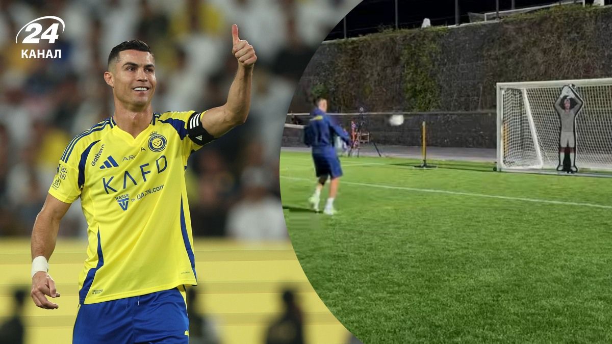 Роналду провів дуель з роботом-воротарем Роналду провів дуель з роботом-воротарем