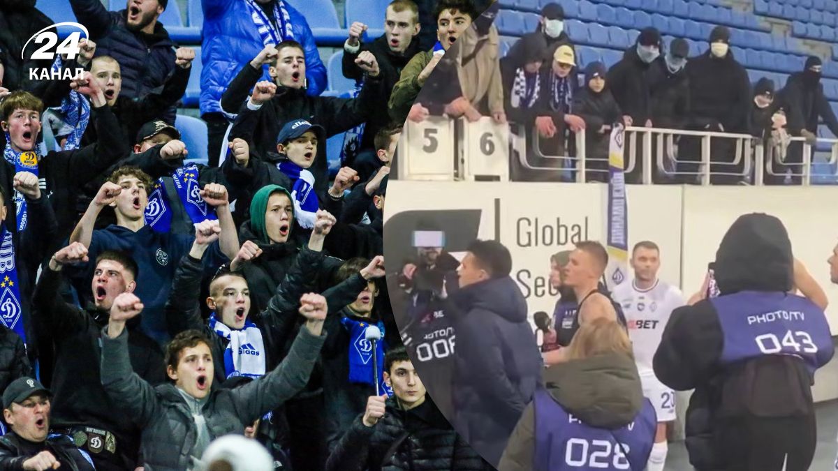 Динамо Полтава - Буяльский пообщался с ультрасом после матча Динамо Полтава - Буяльский пообщался с ультрасом после матча