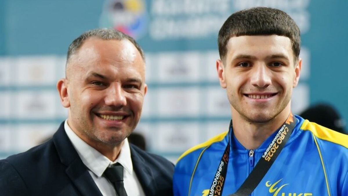 Реакция тренера на победу украинца над россиянином на ЧМ-2025 по каратэ - видео