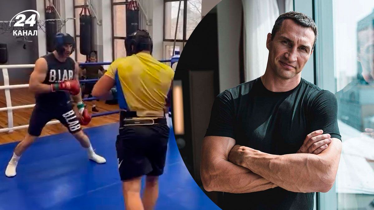 Володимир Кличко провів спаринг з українським боксером - відео