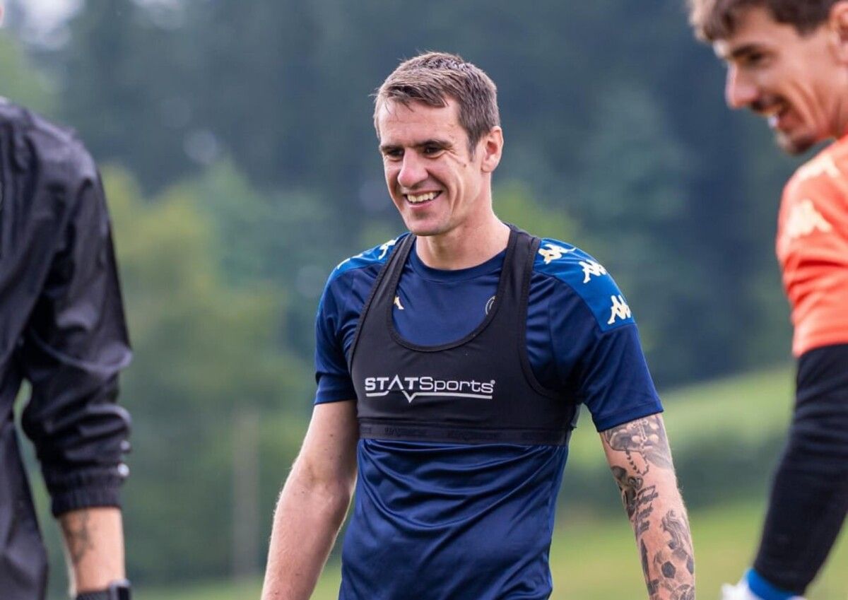 Артем Беседин на тренировке Артис Брно на тренировке