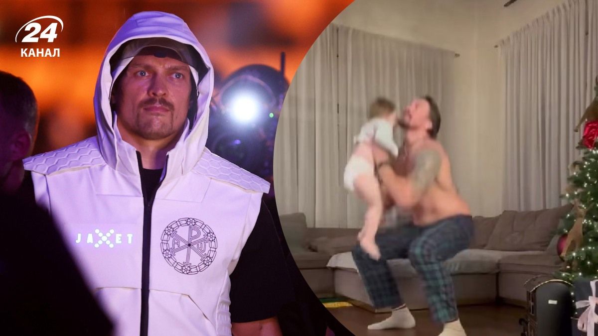 Усик потренировался с дочкой