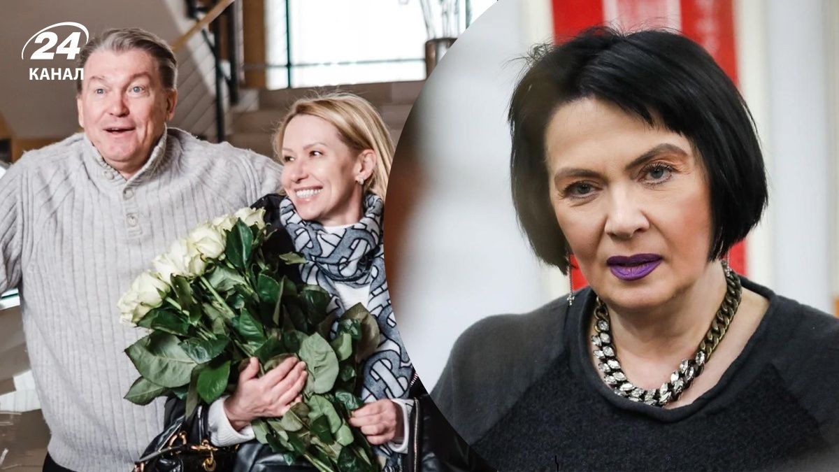 Олег Блохин с новой женой и Ирина Дерюгина