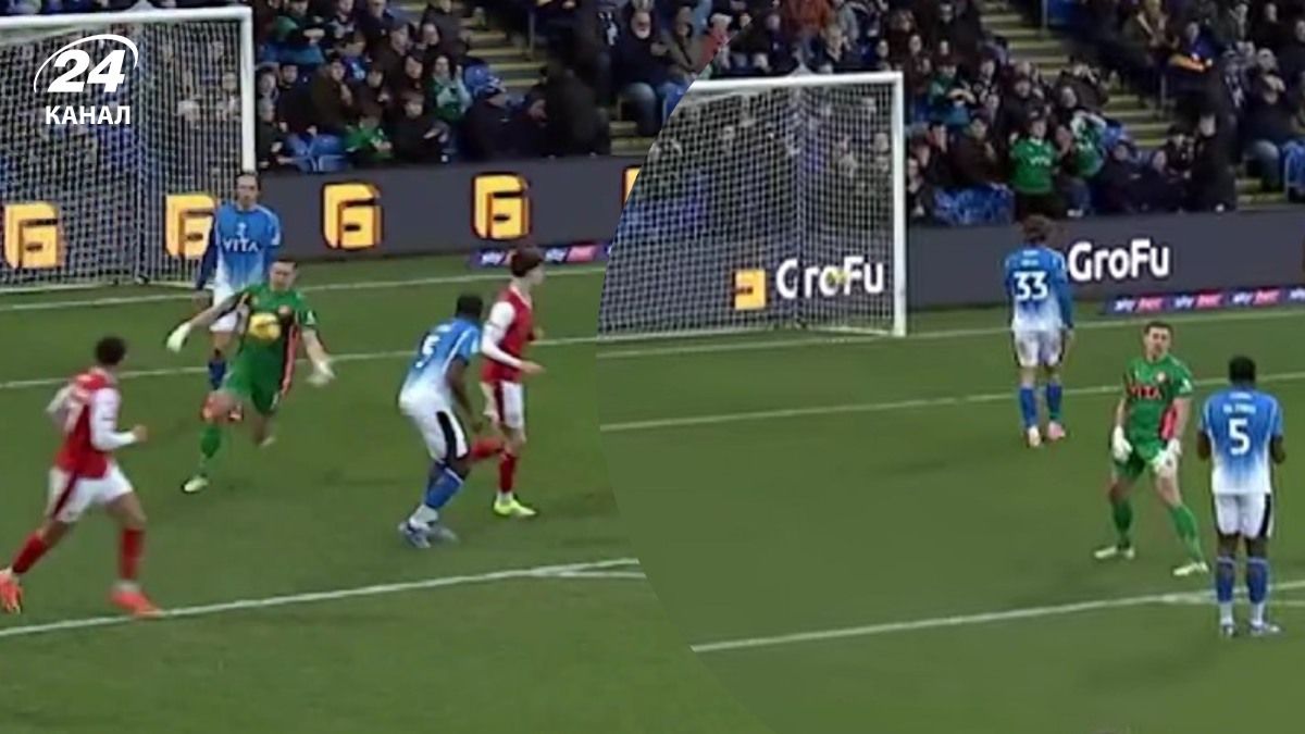 Автогол у матчі Стокпорт – Ротергем