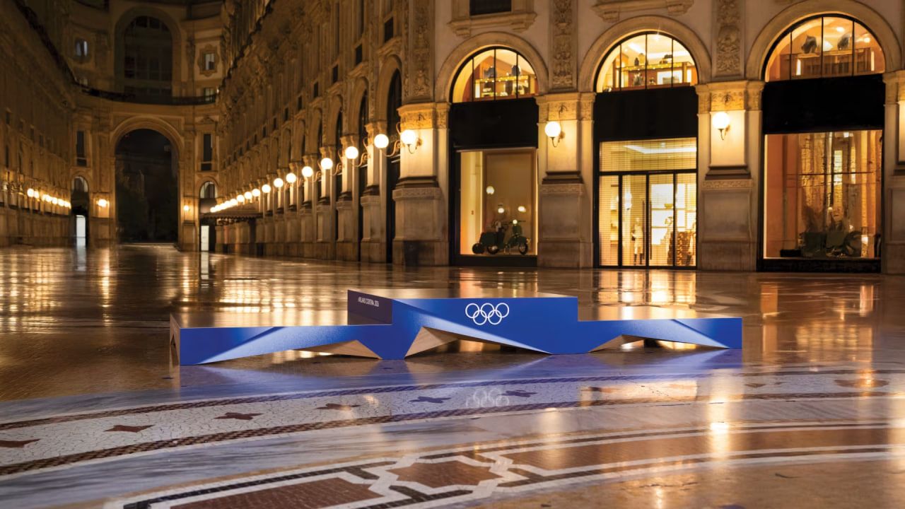 Дизайн п'єдесталу пошани Олімпіади-2026