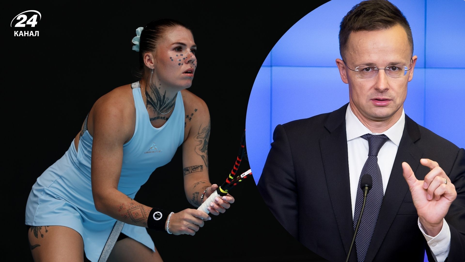 Олександра Олійникова і Петер Сіярто