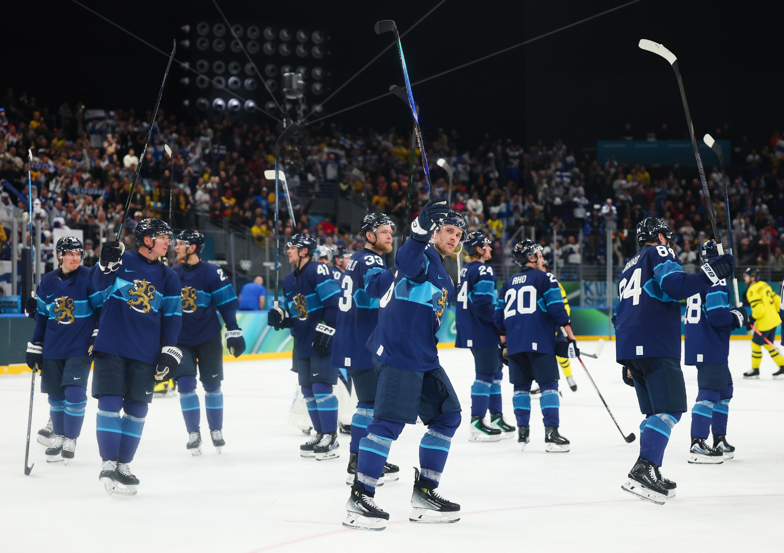 Хокейна збірна Фінляндії розгромила шведів на Олімпіаді