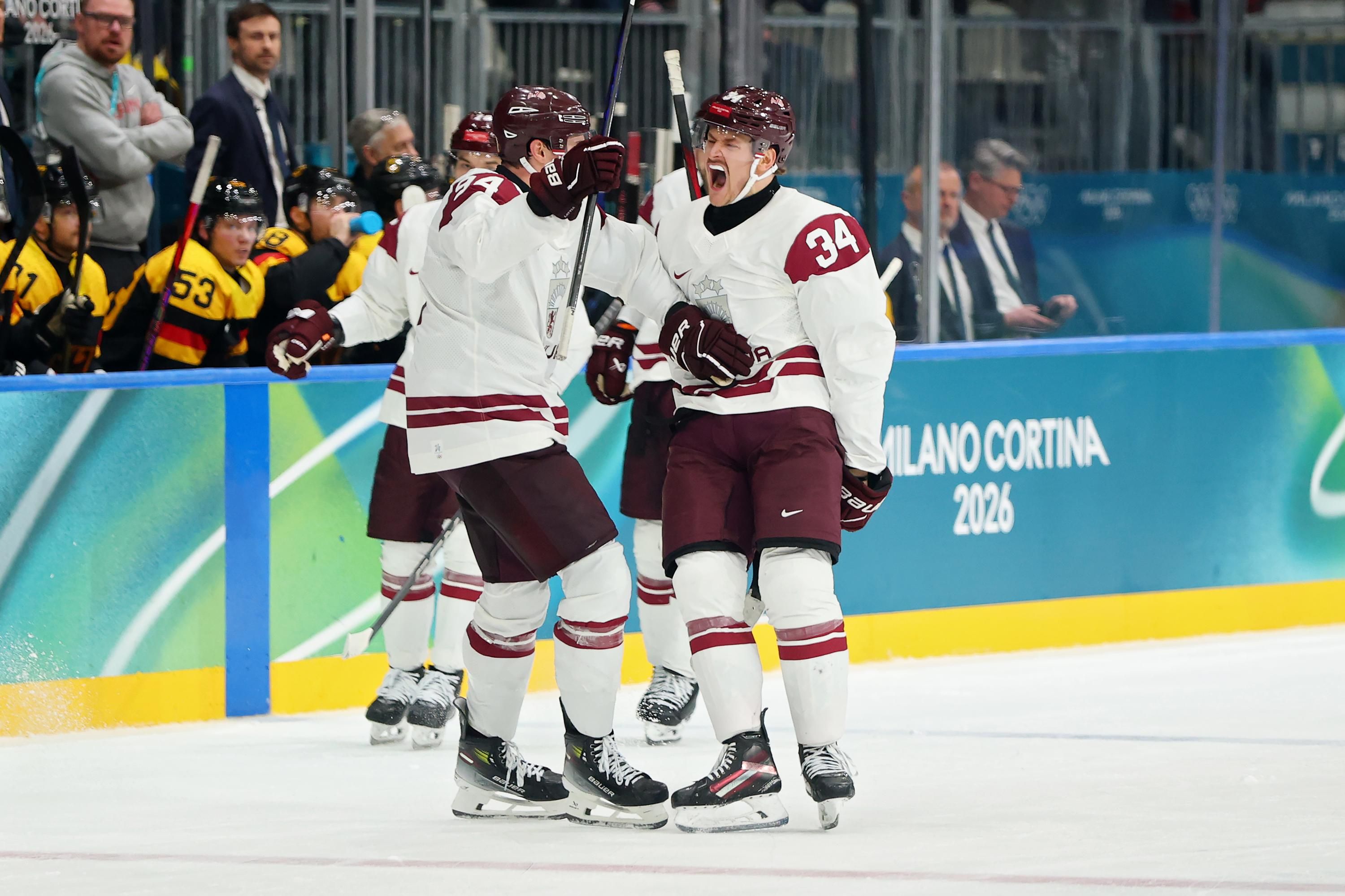 Збірна Латвії з хокею перемогла Німеччину на Олімпіаді