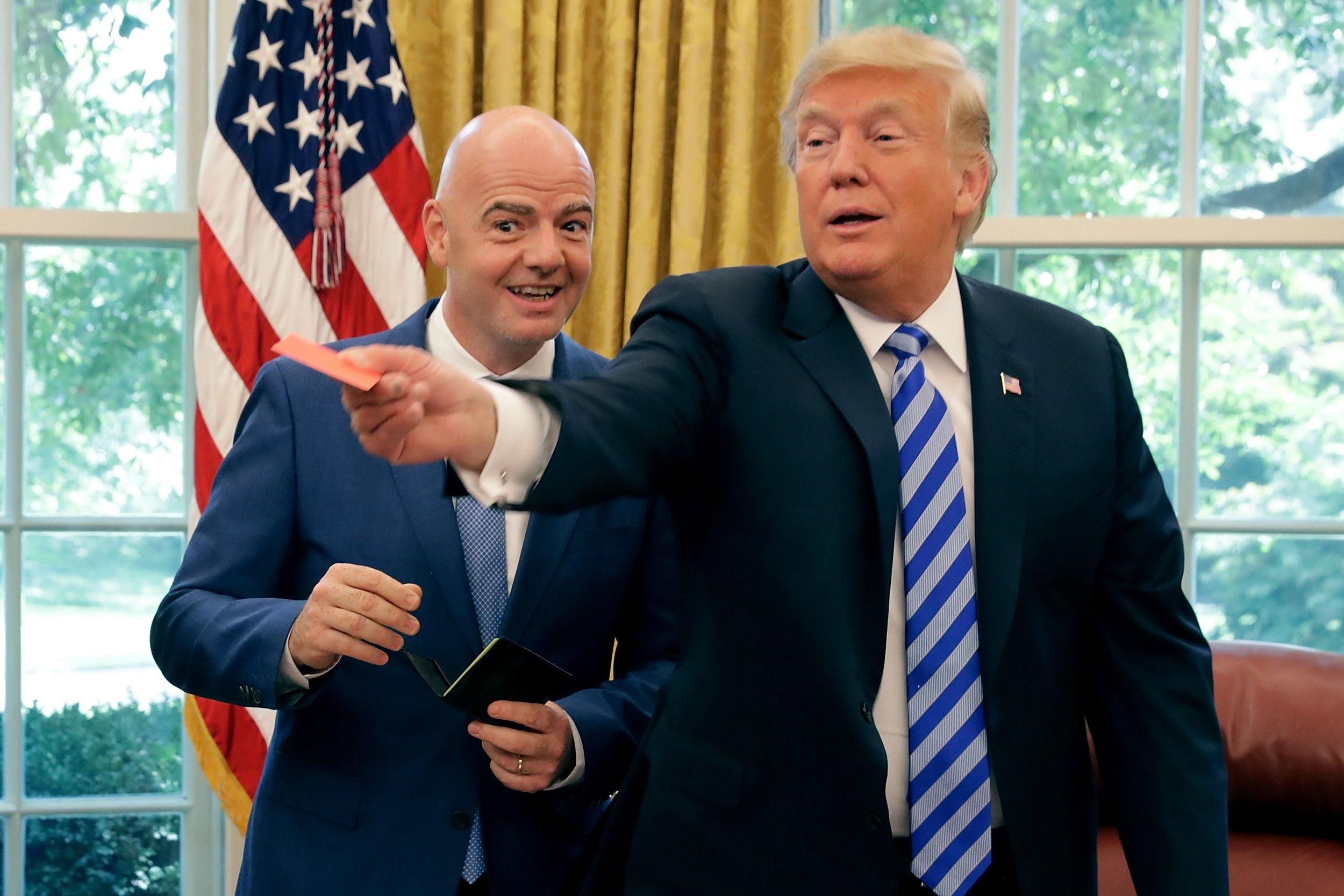 Джанни Инфантино и Дональд Трамп Джанни Инфантино и Дональд Трамп