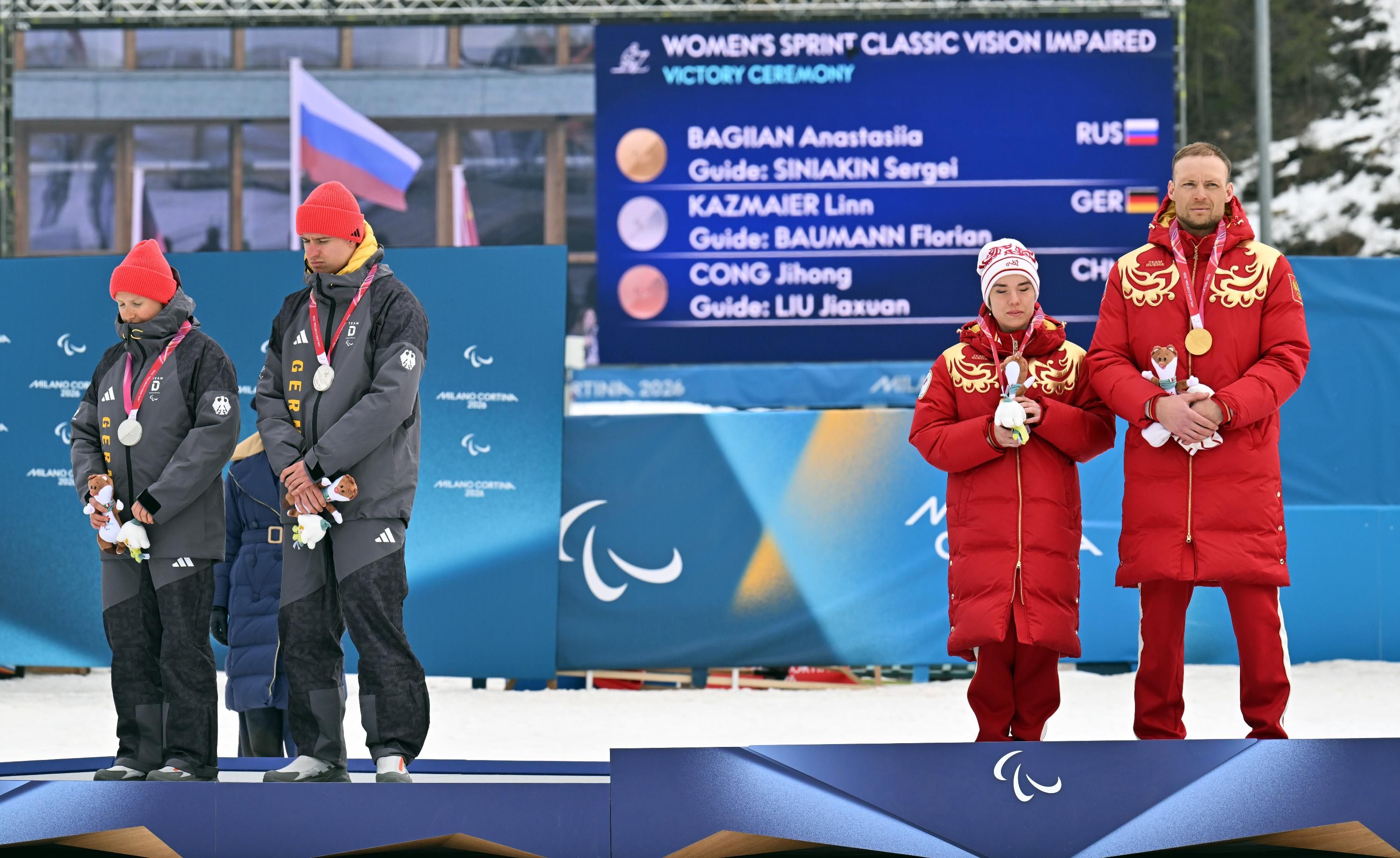 Немцы игнорируют гимн России на Паралимпиаде-2026 Немцы игнорируют гимн России на Паралимпиаде-2026