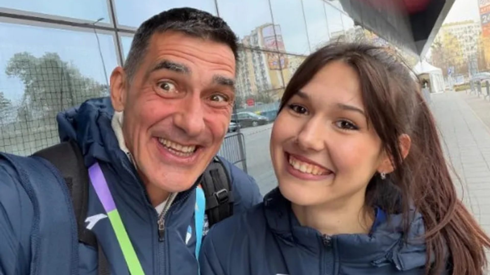 Ангеліна Топич з тренером