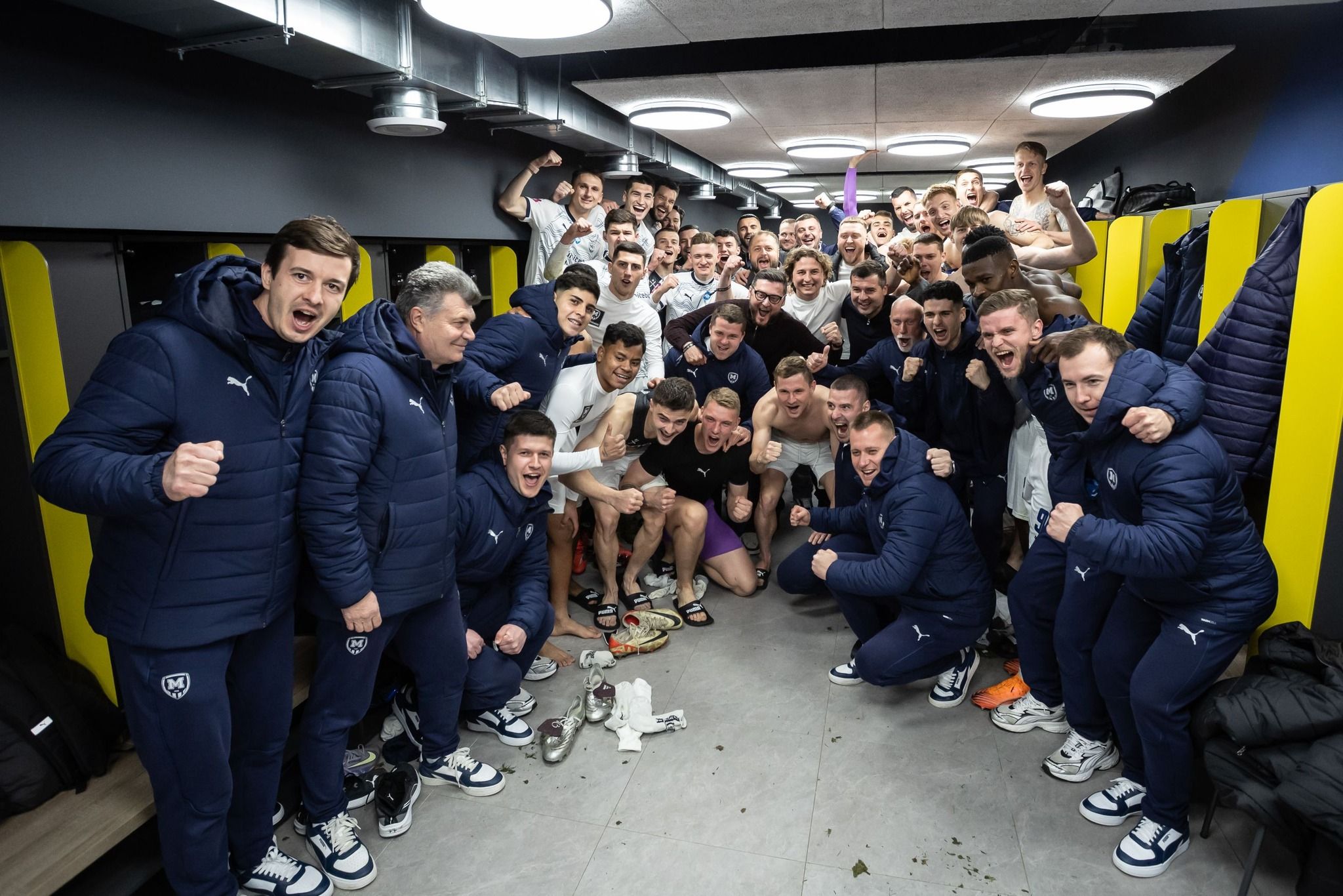 Харьковчане после победы над Динамо после победы над Динамо