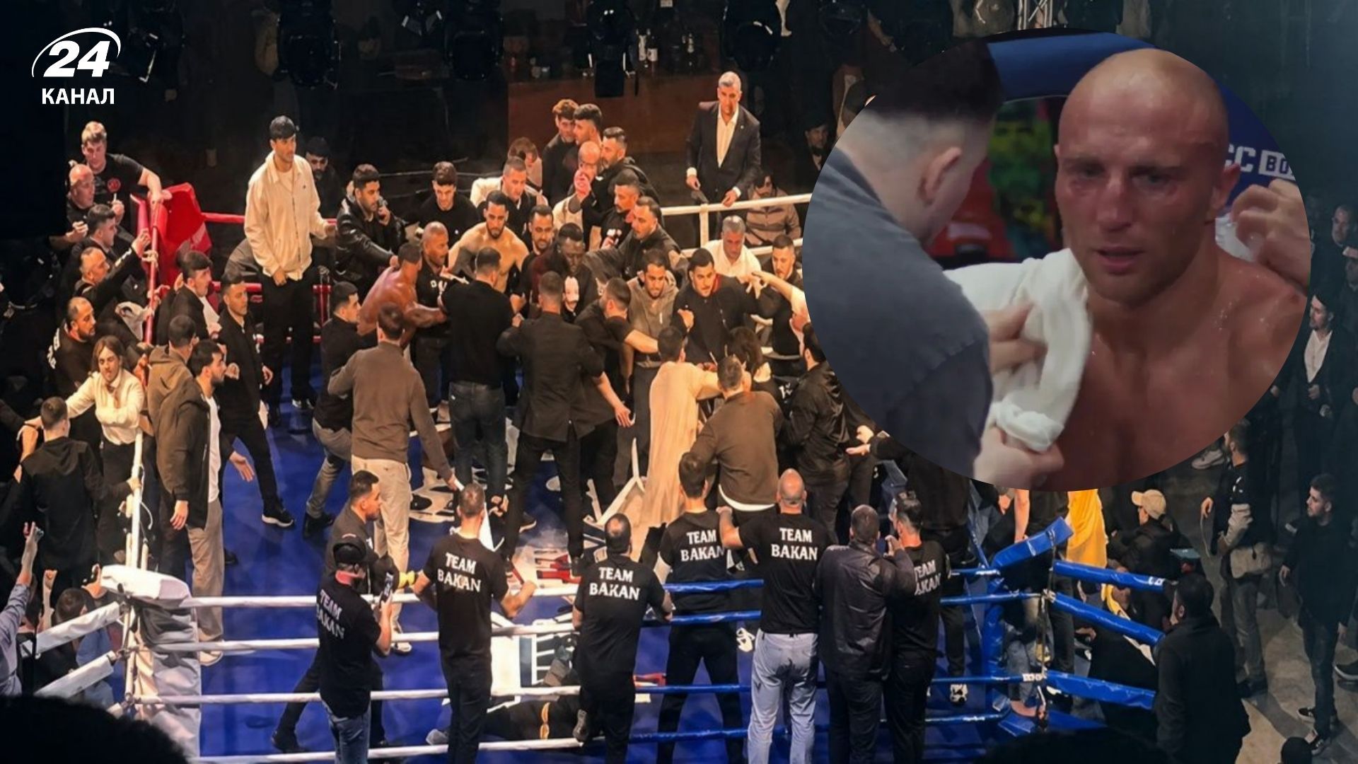 Російського боксера Сергія Горохова закидали стільцями