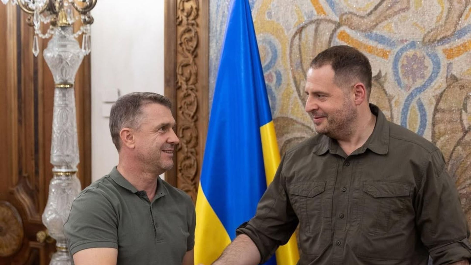 Андрей Ермак и Сергей Ребров Андрей Ермак и Сергей Ребров