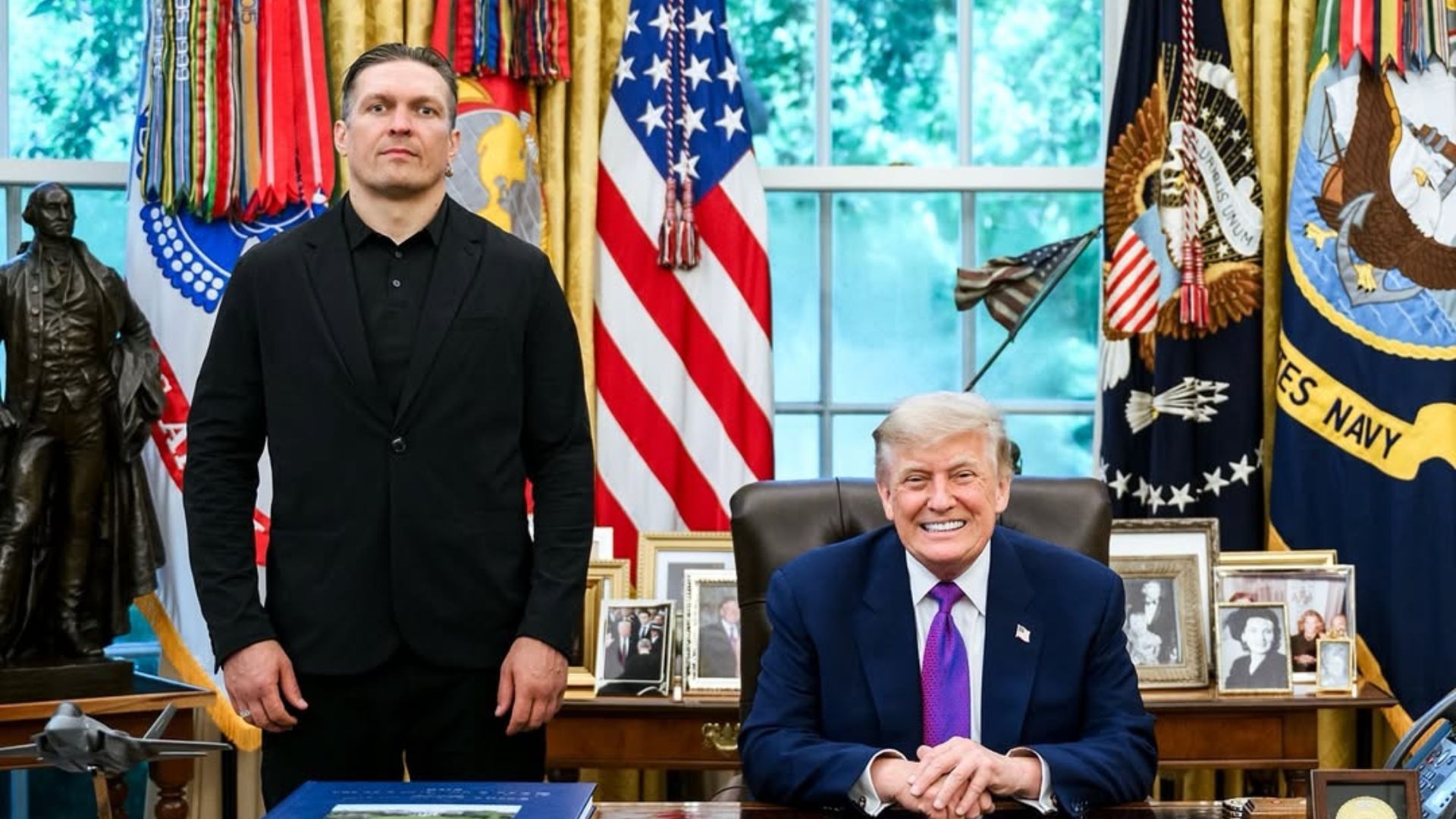 Александр Усик и Дональд Трамп