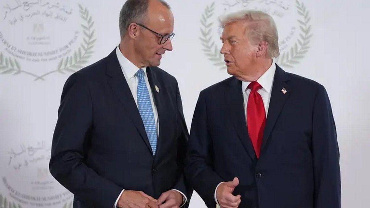 Фрідріх Мерц та Дональд Трамп