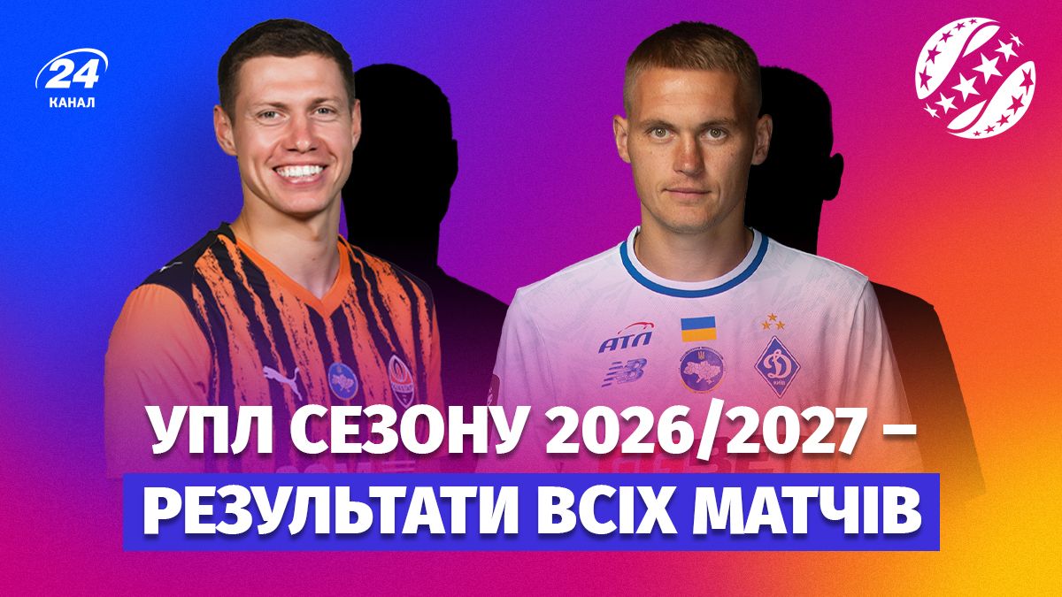 УПЛ, сезон 2026-2027 - турнірна таблиця, розклад матчів і результати