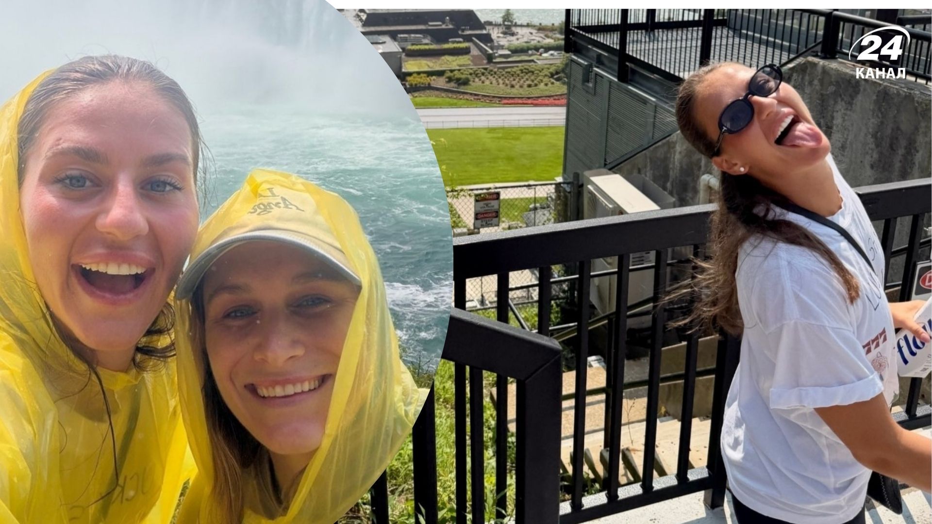 Марта Костюк отдыхает у Ниагарского водопада Марта Костюк отдыхает у Ниагарского водопада